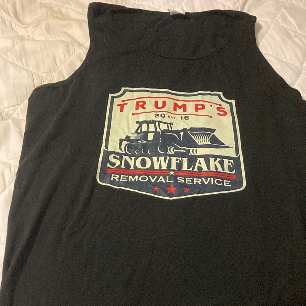 Black Graphic Tank Top